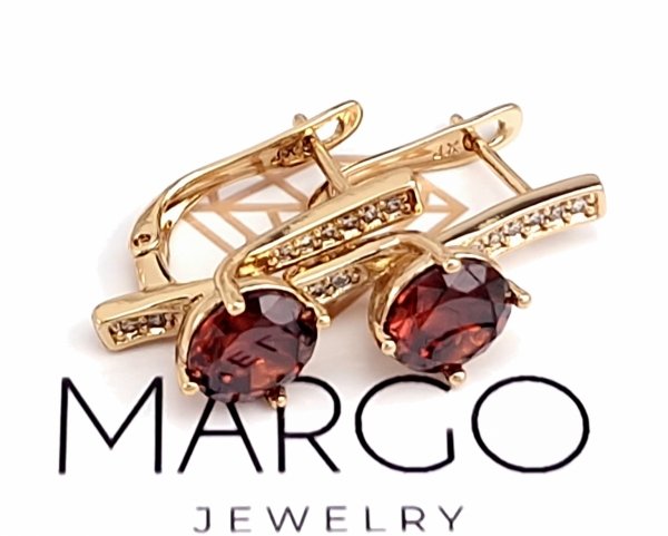 gold plated earrings with exclusive cubic zirconia
