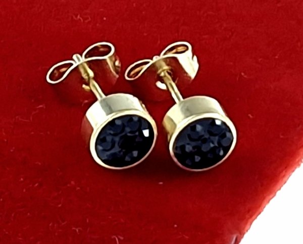 gold earrings made of stainless steel