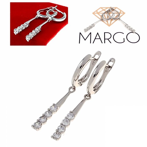 gold plated earrings with exclusive cubic zirconia