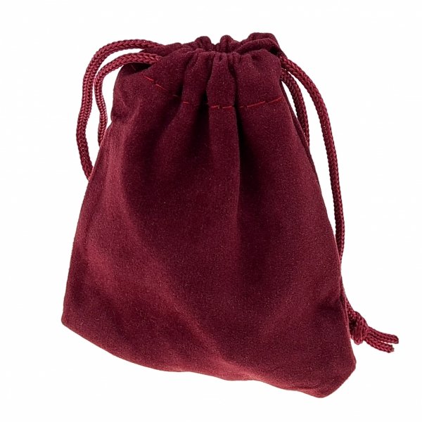 Velvet velour jewelry bag 9x7cm