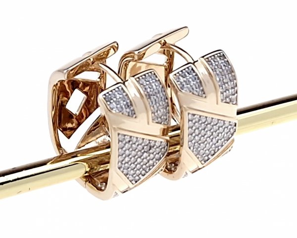 exclusive swarovski gold-plated earrings