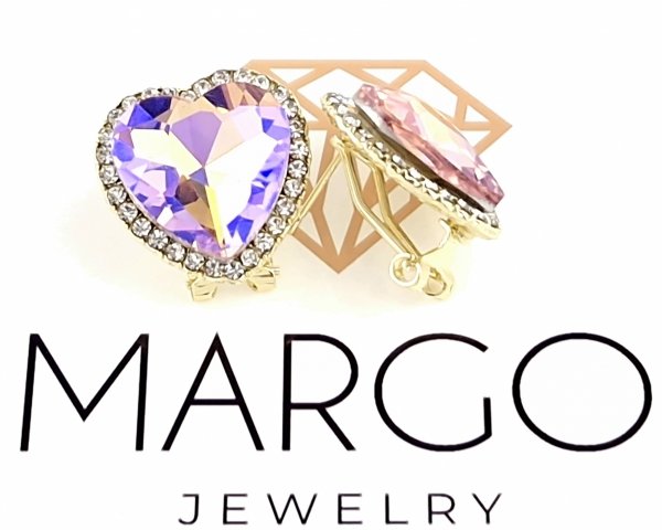 gold plated earrings with exclusive cubic zirconia