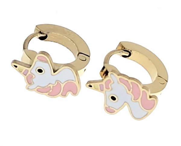 gold earrings made of stainless steel
