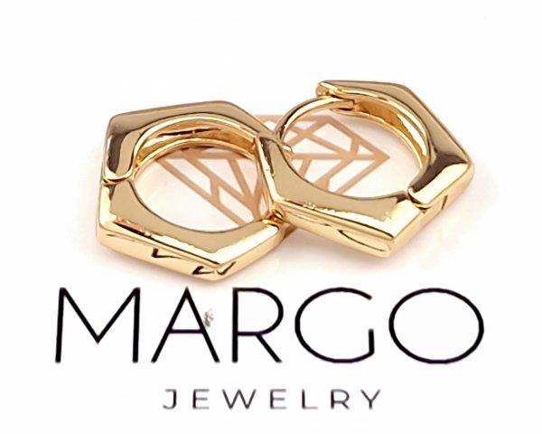 gold plated earrings with exclusive cubic zirconia
