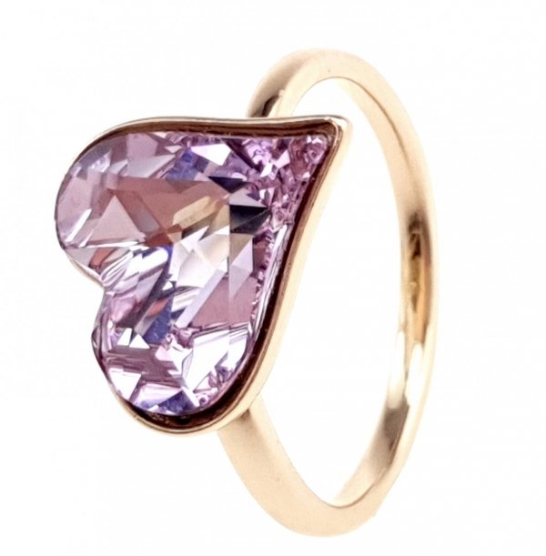 gold ring 18,00mm. gold-plated engagement xuping