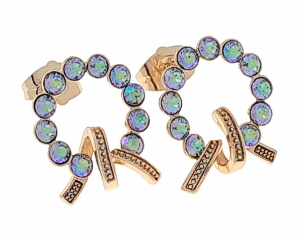 exclusive swarovski gold-plated earrings