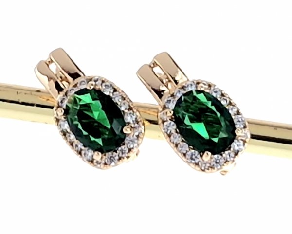 exclusive swarovski gold-plated earrings