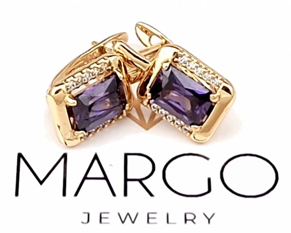 exclusive swarovski gold-plated earrings