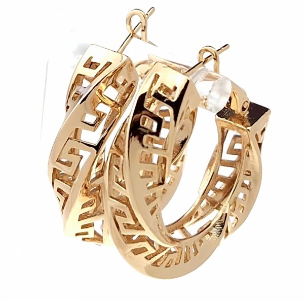 exclusive swarovski gold-plated earrings