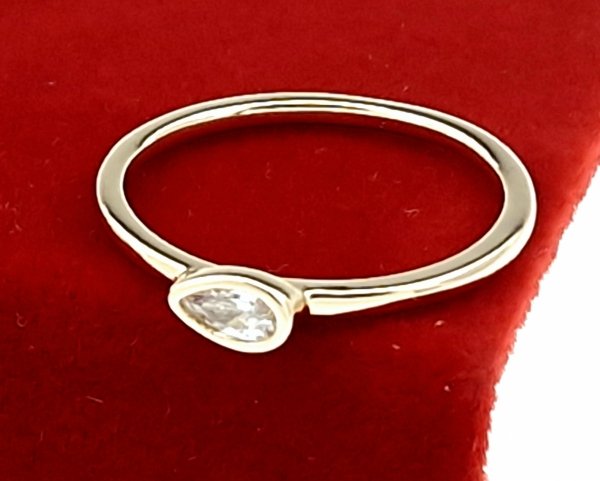 gold ring 18,60mm. gold-plated engagement xuping
