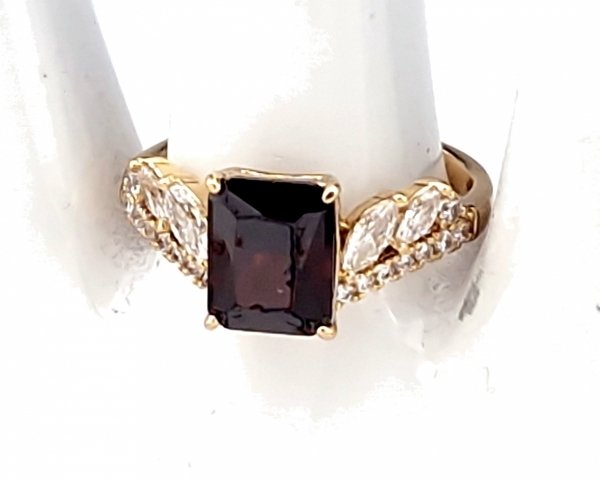 gold ring 18,60mm. gold-plated engagement xuping