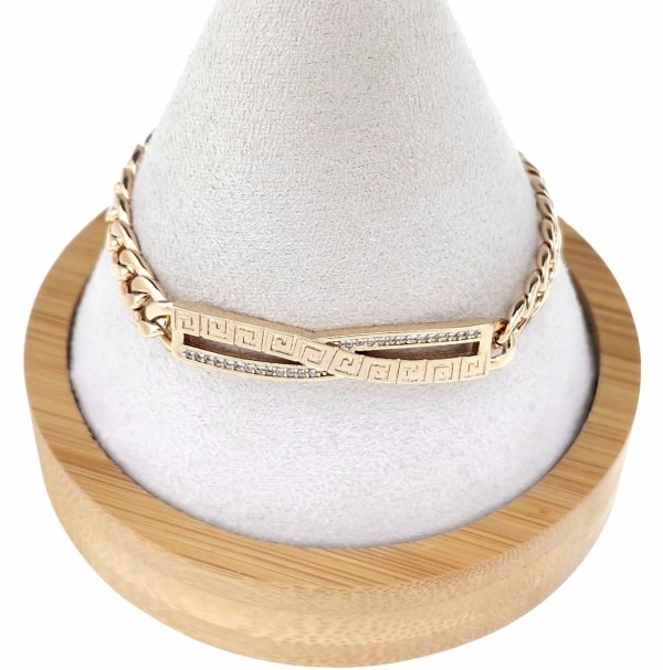 gold bracelet for a gold-plated leg