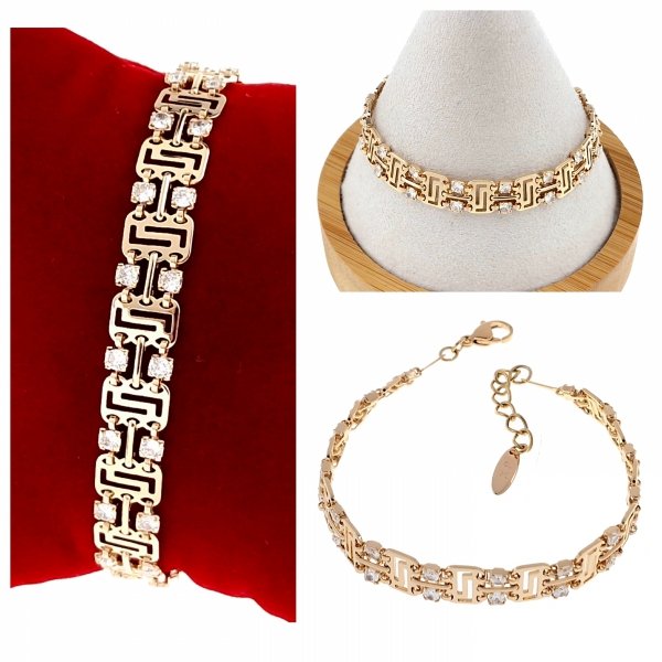 gold bracelet for a gold-plated leg