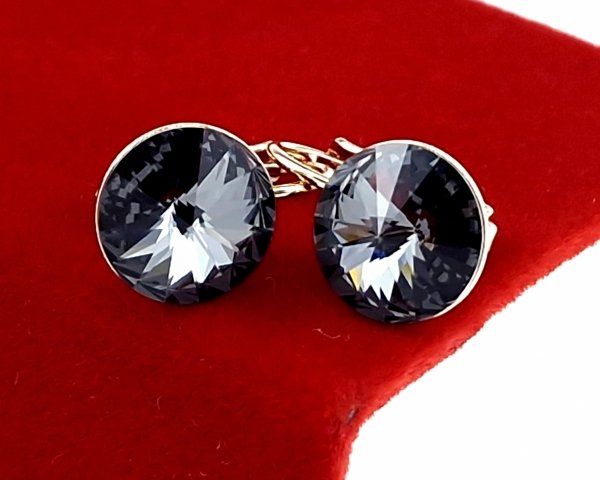 exclusive swarovski gold-plated earrings