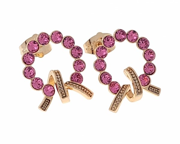 exclusive swarovski gold-plated earrings