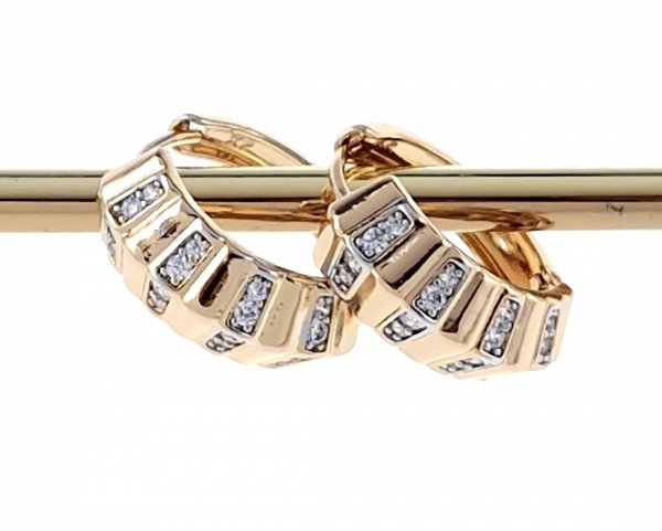 exclusive swarovski gold-plated earrings