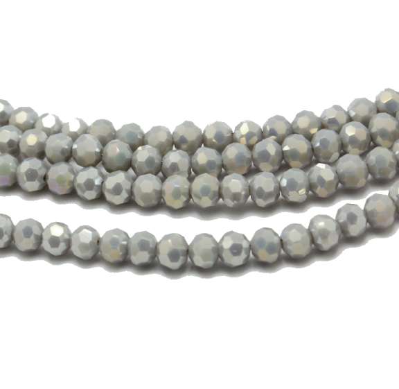 Glass beads faceted strands