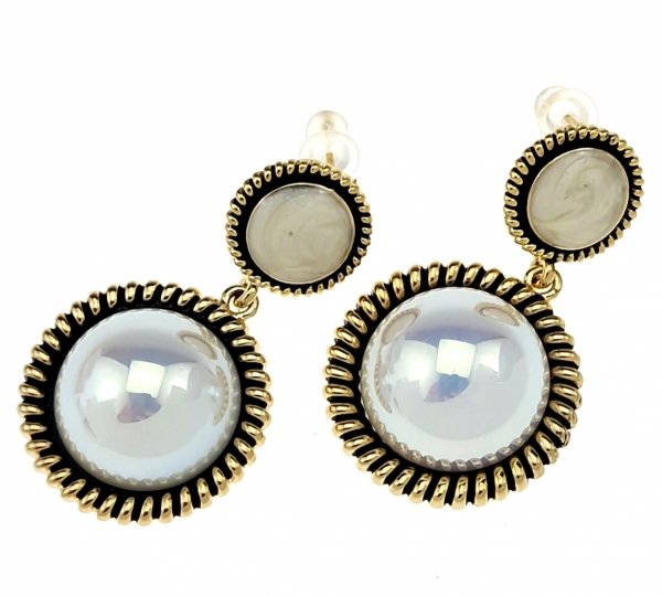 gold plated earrings with exclusive cubic zirconia