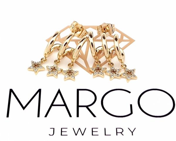 exclusive swarovski gold-plated earrings