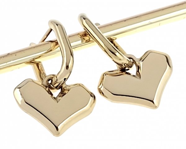 gold earrings made of stainless steel