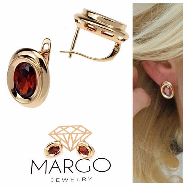 gold plated earrings with exclusive cubic zirconia