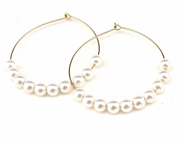 gold earrings made of stainless steel