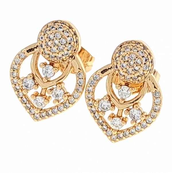 18k gold plated set pendant earrings xuping