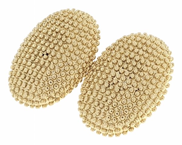 gold earrings made of stainless steel