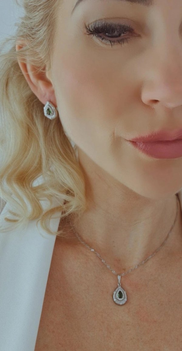18k gold plated set pendant earrings xuping