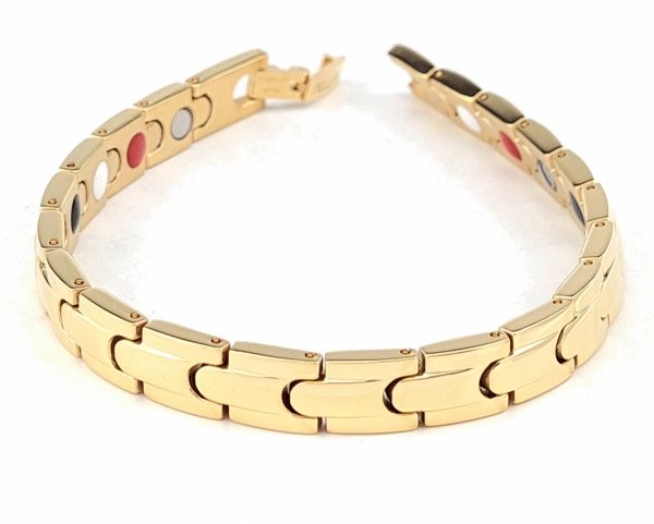 BRACELET GOLD CELEBRITY STAINLESS STEEL