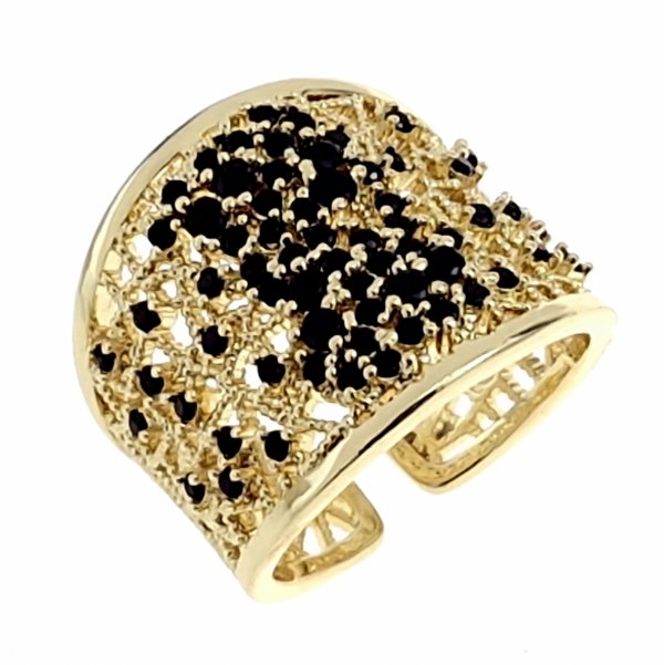 gold ring 17,00mm. gold-plated engagement xuping