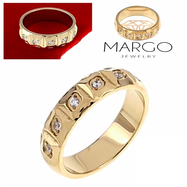 ring 19,00mm gold stainless steel