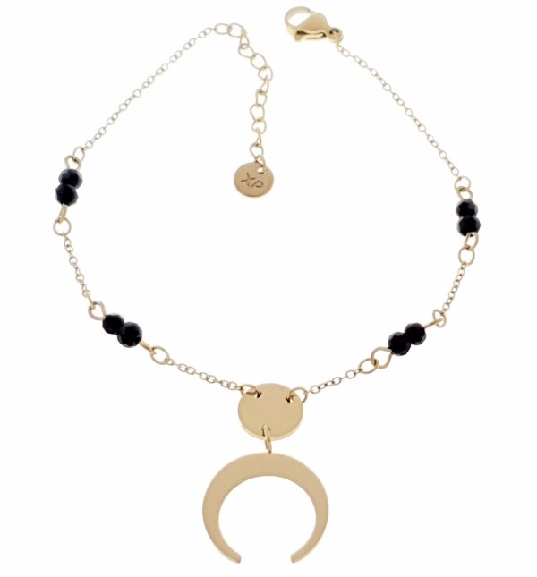 BRACELET GOLD CELEBRITY STAINLESS STEEL