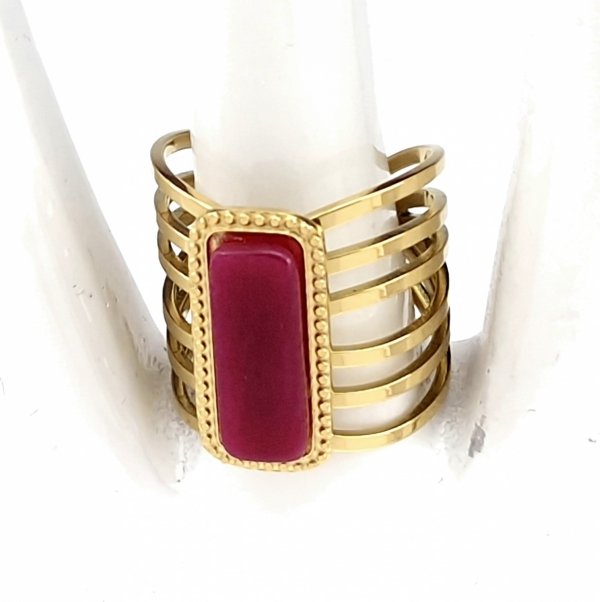 ring 18,30mm gold stainless steel