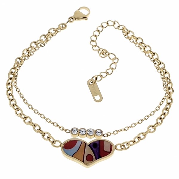 BRACELET GOLD CELEBRITY STAINLESS STEEL