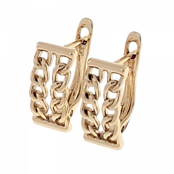 gold plated earrings with exclusive cubic zirconia