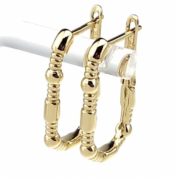 gold plated earrings with exclusive cubic zirconia