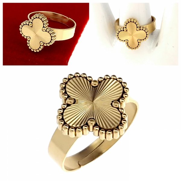 ring 18,30mm gold stainless steel