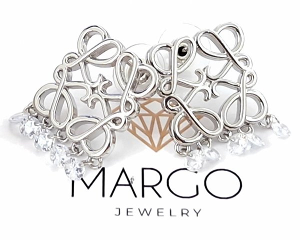 gold plated earrings with exclusive cubic zirconia