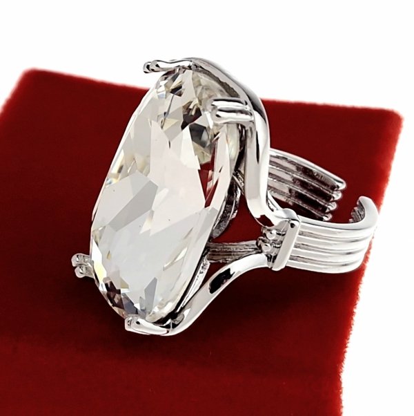 gold ring 18,60mm. gold-plated engagement xuping