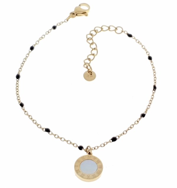 BRACELET GOLD CELEBRITY STAINLESS STEEL