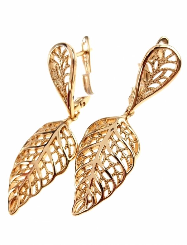 exclusive swarovski gold-plated earrings