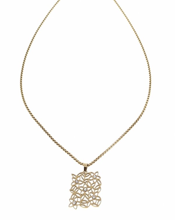 GOLD CHAIN NECKLACE celebrity STAINLESS STEEL