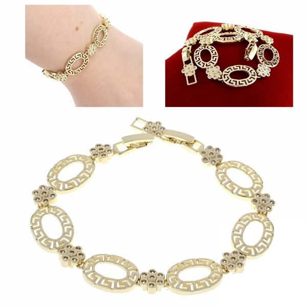 gold bracelet for a gold-plated leg