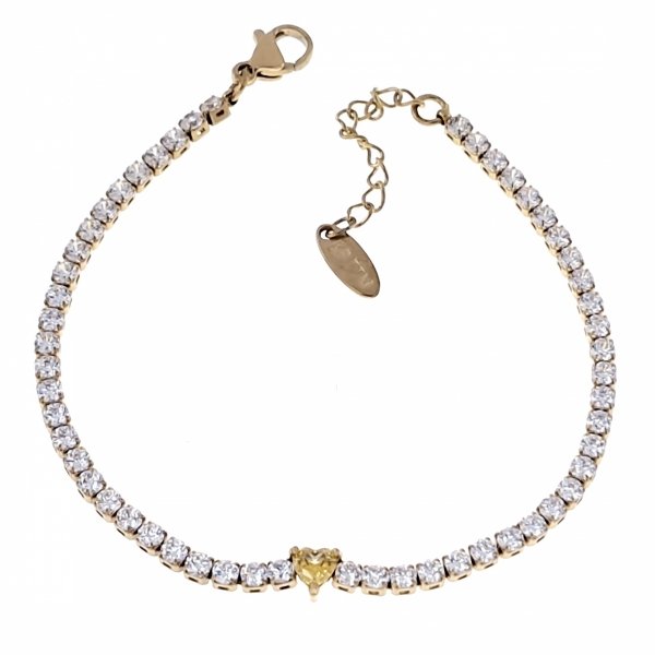 BRACELET GOLD CELEBRITY STAINLESS STEEL