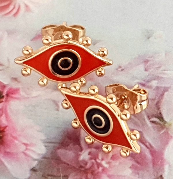 gold plated earrings with exclusive cubic zirconia