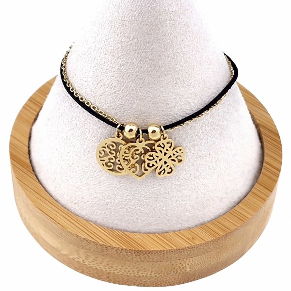 BRACELET GOLD CELEBRITY STAINLESS STEEL