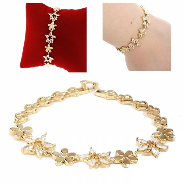 gold bracelet for a gold-plated leg