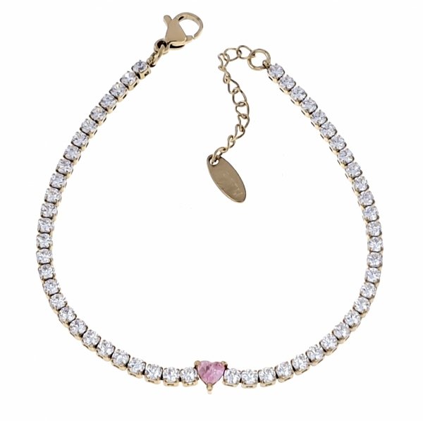 BRACELET GOLD CELEBRITY STAINLESS STEEL