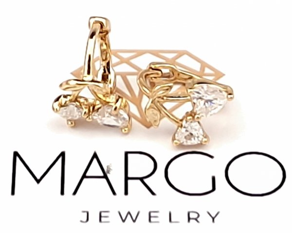 exclusive swarovski gold-plated earrings